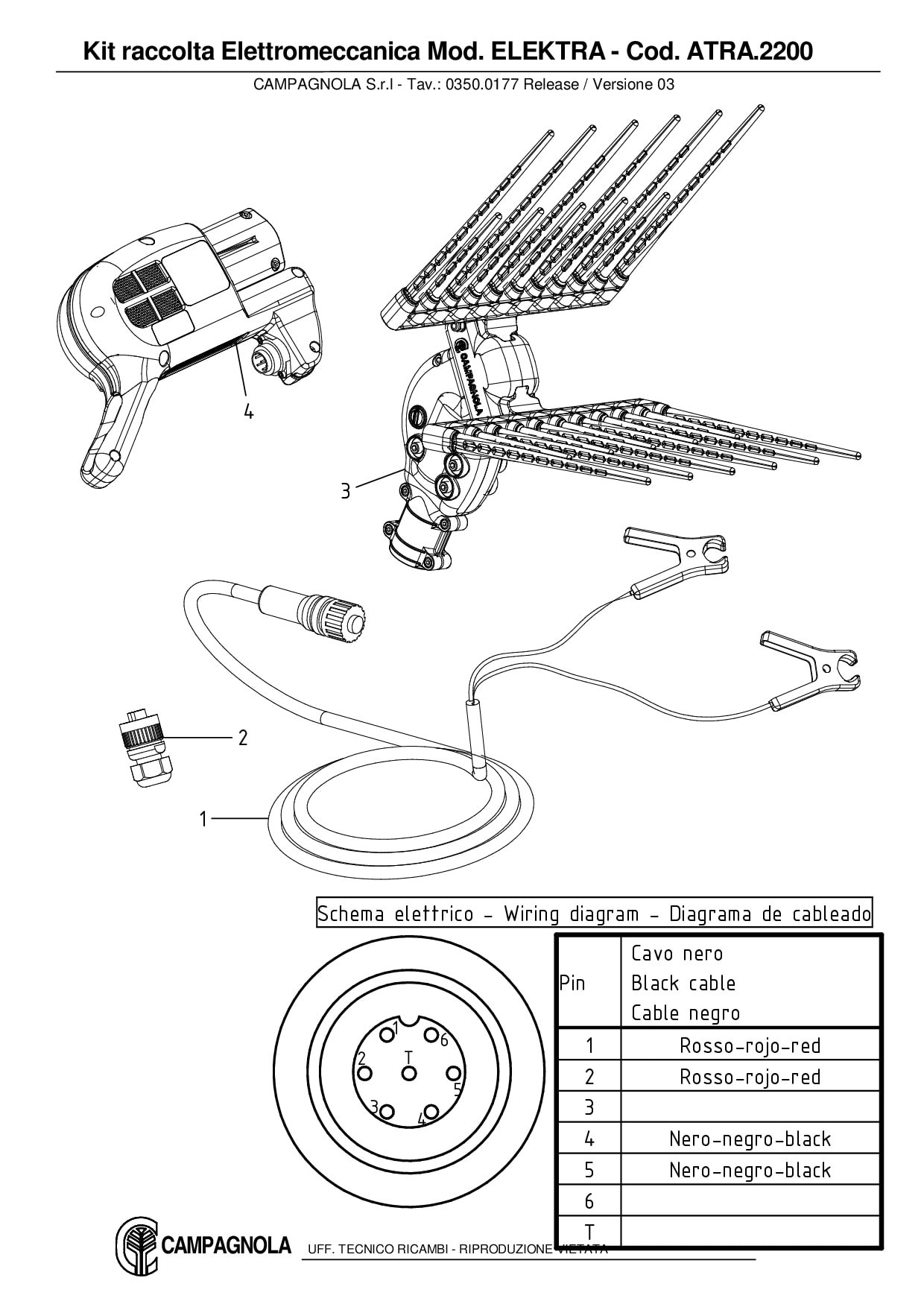 ATRA.2200_Kit raccolta Elettromeccanica ELEKTRA